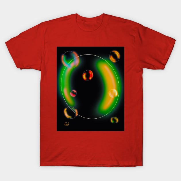 Bubbles Bubbles Everywhere 3 T-Shirt by CATiltedArt